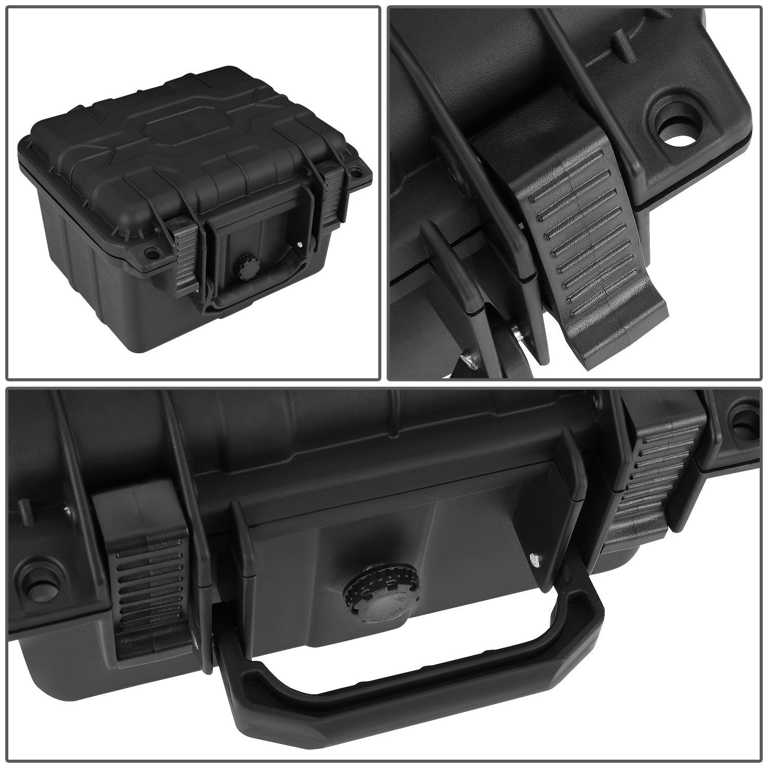 DNA Motoring Graded Card Storage Box Heavy Duty Weatherproof with Foam Insert One Touch Deep Travel Size