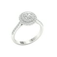 thumbnail image 2 of Imperial 1 Ct TDW Round Diamond Double Halo Engagement Ring in 10K White Gold (H-I, I2), 2 of 4