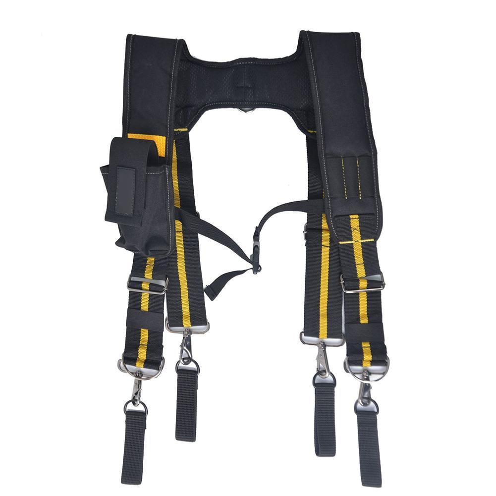 Adjustable Tool Belt Suspenders Carpenter Work Heavy Duty padded Professional 