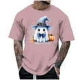 thumbnail image 1 of Blusas y camisas de manga corta y cuello redondo para hombre. Blusas/camisetas de manga corta con cuello redondo y estampado de Halloween para hombre. Blusa para hombre., 1 of 4