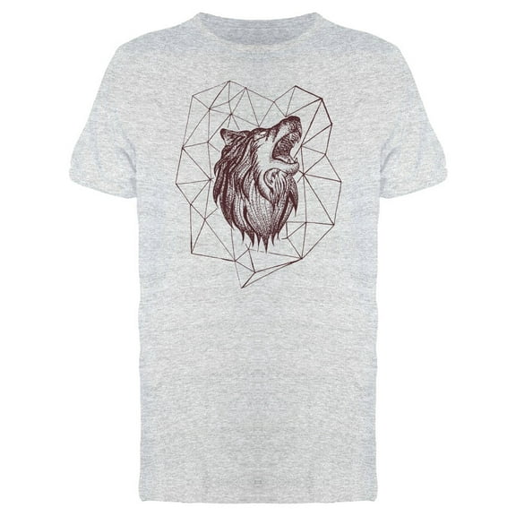 Retro Geometric Wolf Tee Men's -Image by Shutterstock