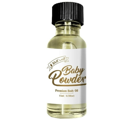 Well's Oil Premium Body Oil 0.5oz Baby Powder (1PCE)
