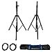 thumbnail image 3 of Rockville Pair Adjustable Tripod Speaker/Light Stands+(2) 20 Foot XLR Cables (RVSS2-XLR), 3 of 4