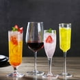 thumbnail image 2 of UHUSE Plastic Transparent Unbreakable Silicone Plastic Wine Glass Cups Bar Home Goblet, 2 of 4