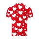 thumbnail image 3 of TaTaai Men's Valentine Print Turndown Collar Quarter Sleeve Pullover, Valentine's Day Gift, Casual Daily Outdoor T-Shirt Gift, 3 of 5