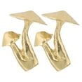 thumbnail image 5 of GOOHOCHY Golden Brass Drawer Knobs for Home Cabinets Wardrobes Bookcases 2pcs Mushroom Shaped Door Handles, 5 of 8