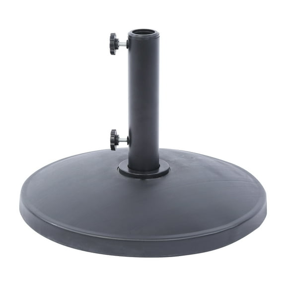 Westin Outdoor Round Resin Concrete Umbrella Base Weight, Black