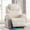 PU-Beige, variant on Power Recliner Chair with Massage and Heat, Electric Recliners with LED Lights, Lumbar Pillow, Cup Holders, Side Pocket, USB Port, Home Theater Seating for Living Room, Brown