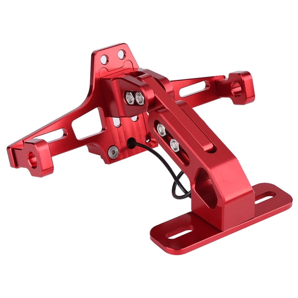 Soporte de marco de placa de matrícula de aluminio ajustable para motocicleta Gorgeri de 46 pulgadas con marco de placa de matrícula uninversal ligero ANGGREK Otros