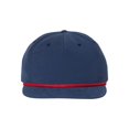 thumbnail image 2 of Richardson - Umpqua Snapback Cap - 256 - Navy/ Red - Size: Adjustable, 2 of 3