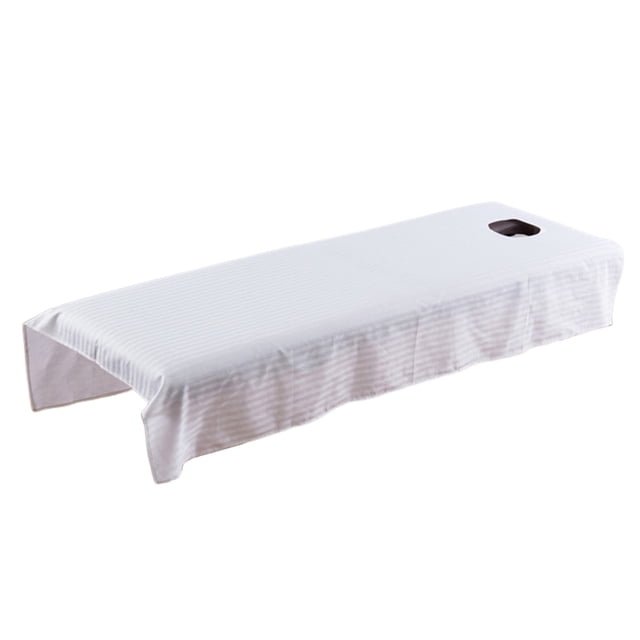 Sábana de Cubierta de belleza Sunnimix algodón blanco 80 x 190 cm