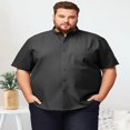 thumbnail image 1 of Chemise Classique à Manches Courtes pour Hommes Grande Taille Confort Signature Flex, 1 of 6