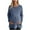 Blue, variant on Long Sleeve Tops for Women Maternity Solid Color Knit Long Sleeve Pullover Top with Waist Ruffle Loose Fit Stretchy Fall Winter Casual Shirt