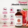thumbnail image 3 of Fire Brew Premium Shrub – Strawberry Hibiscus Shrub | 16 Concentrated Servings of the Healthiest Organic Ingredients to Refresh, Hydrate, and Provide Antioxidants for Overall Wellness – 8oz, 3 of 6