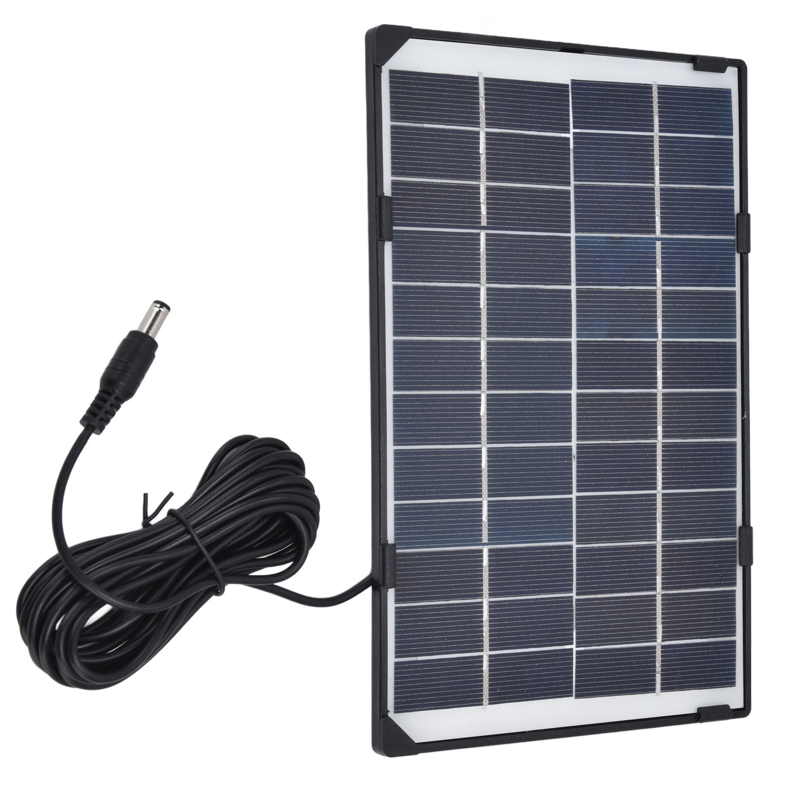 6W 12V Solar Panel Charger, Lightweight Polysilicon Solar Panel High Conversion Efficiency For Outdoor Camera