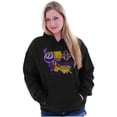thumbnail image 3 of PACMAN Louisiana State Mardi Gras Hoodie Sweatshirt Women Men Brisco Brands S, 3 of 6