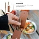 thumbnail image 4 of 1 par de palillos de madera para picnic al aire libre, plegables (marrón claro), 4 of 8