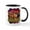White/Black Inside, variant on CafePress - Sunset Horses Mug - 11 oz Ceramic Mug - Novelty Coffee Tea Cup