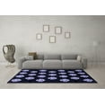 thumbnail image 3 of Ahgly Company Indoor Rectangle Abstract Blue Modern Area Rugs, 7' x 10', 3 of 4