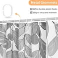 thumbnail image 3 of Grey Eucalyptus Shower Curtain for Bathroom, Watercolor Leaves on The Top Plant Shower Curtain Gray White Botanical Decorative Fabric Shower Curtain Set with Hooks 72x72 Inch, 3 of 6