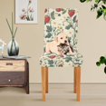 thumbnail image 4 of Yayeee 2 Pack Dining Chair Covers Stretch Parson Chairs Slipcovers Seat Protector, Small Strawberry Pattern, 4 of 6