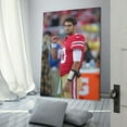 thumbnail image 3 of American Football Player Jimmy Garoppolo Canvas Wall Art Wall Art Poster Gifts Bedroom Prints Home Decor Hanging Picture Canvas Painting Posters 20x30inch(50x75cm), 3 of 6