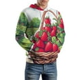 thumbnail image 5 of Strawberries in Basket Farm 3d Sweatshirts Hoodie Fashion Casual Personality Men's Women Street Hoodie Pullovers Long Sleeve Comfortable Top, 5 of 6