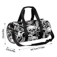 thumbnail image 4 of Octopus Skull Travel Sport Duffle Bag,Canvas Shoulder Tote Gym Bags for Overnight Weekender Dancing Yoga Gymnastics Ballet, 4 of 7