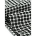 thumbnail image 5 of DARING DIVA Short Sleeve Casual Checked Top S Black, 5 of 6