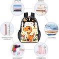 thumbnail image 4 of SKQIT Dinosaur Print Clear Backpack, Heavy Duty PVC Transparent See Through Backpack for Men Women College Work Travel, 4 of 8