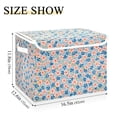 thumbnail image 5 of Yayeee Collapsible Cube Storage Bin with Lid Fabric Closet Decorative Basket with Handles, Small Pink Flower, 5 of 7