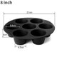 thumbnail image 1 of Hole Air Fryer, Silicone Muffin Pan, Air Fryer Accessories, Cake Mold, Microwave Silicone Baking Mold A 8 inch, 1 of 4