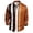 Gold, variant on Asxite Mens Plus Size Tops Fall Striped Print Casual Business Pocket Long Sleeve Shirts
