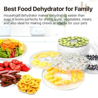 Wobythan Electric Food Dehydrator 5-Layers Fruit Dryer Dried Dehydrator Food Dryer, White