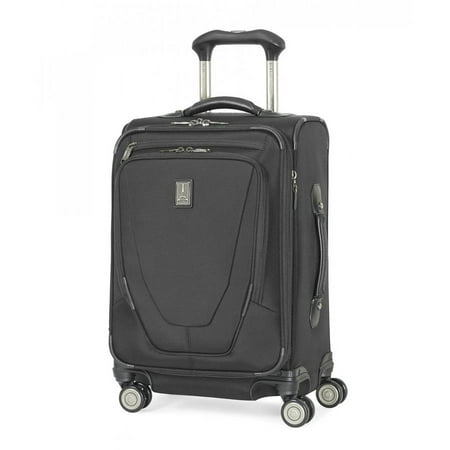 Crew 11 -Black 21.5 Nylon Fabric International Carry-On Spinner with Duraguard (Best Luggage For International Carry On)