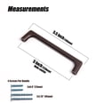 thumbnail image 6 of Goo-Ki 12 Pack 5''(128mm) Hole Center Antique Oil Rubbed Bronze Cabinet Pulls, Zinc Alloy Minimalist Style Cabinet Handles for Drawer,Dresser,Cupboard Wardrobe Cabinet, 6 of 8