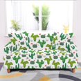 thumbnail image 5 of Cactus Slip-Resistant Elastic Slipcovers 1/2/3/4 Seat Couch Cover Stretch Plants Print Sofa Covers For Living Room, 5 of 6