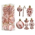 thumbnail image 2 of 26PCS Christmas Ball Ornaments Set – Christmas Candy Cane Shatterproof Balls and Hanging Ornaments for Indoor Outdoor Xmas Christmas Tree, Holiday Wedding Party, Home Décor, 2 of 7
