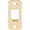 Polished Brass, variant on Stone Harbor Hardware Round Pocket Door Lock Strike Plate, 2-3/4" x 1-1/4" Satin Chrome