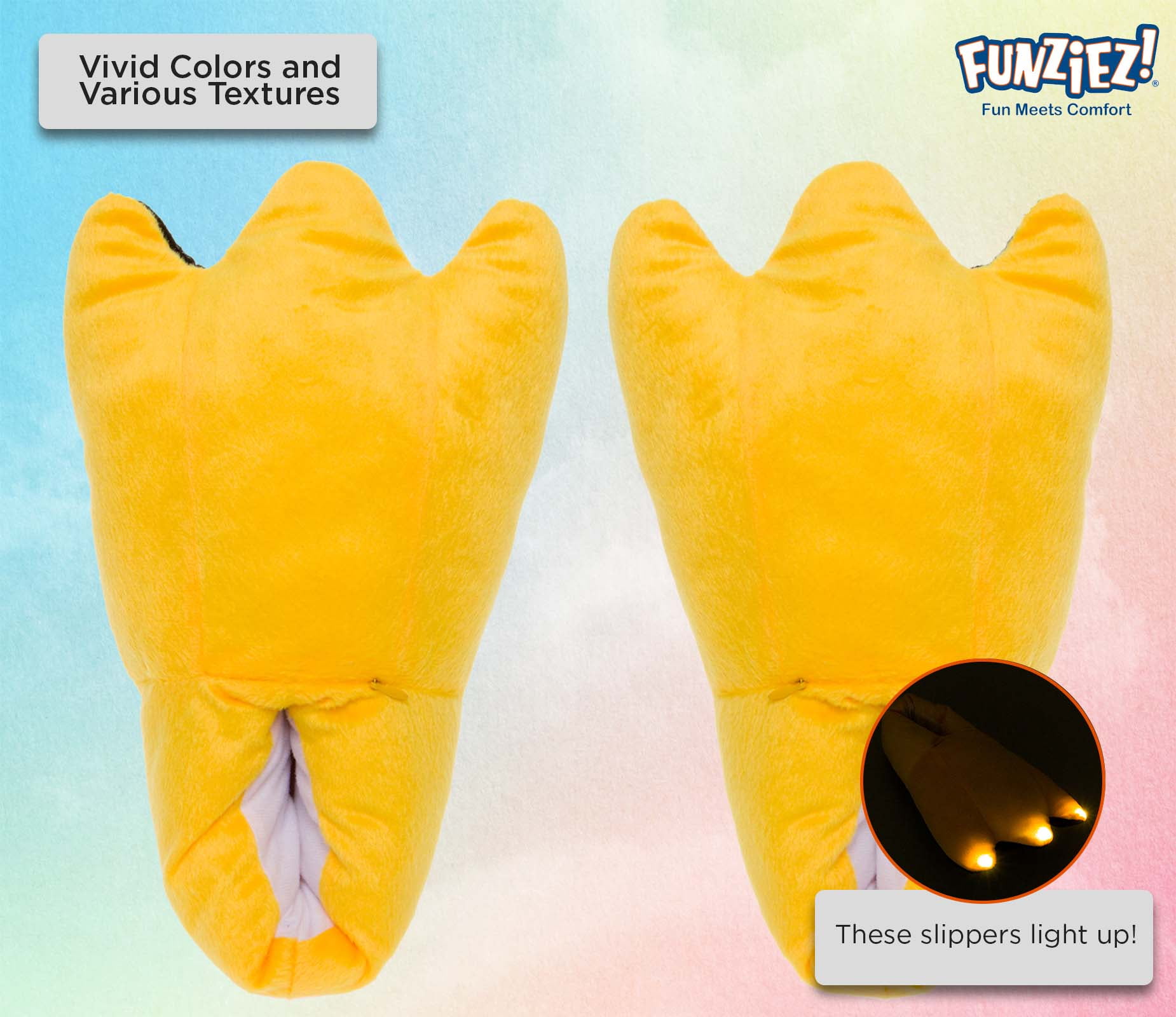 Men's LED Light Up Duck Feet Animal Slippers - Walmart.com