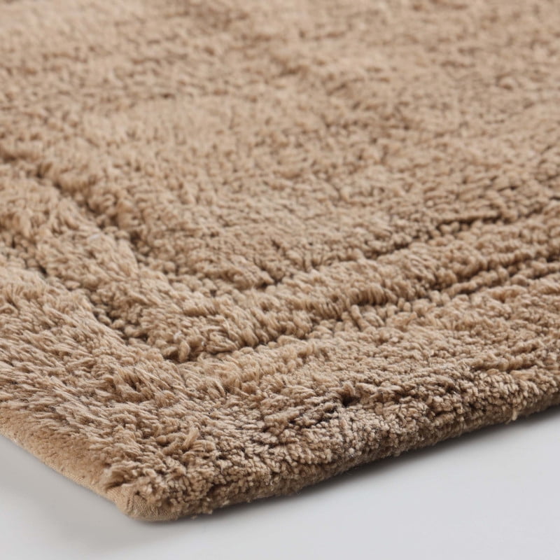 Superior Non-Slip Washable Bath Rug Set, 20" x 30", 24" x 36", Latte