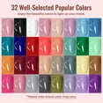 thumbnail image 7 of JODSONE Gel Nail Polish Kit with U V Light 32 Colors Gel Polish Nail + 4 Functional Adhesive Bottles Kit Soak Off Manicure Tools Gifts for Women, 7 of 7