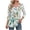 Green, variant on Sheghy Workout Tops for Women 3/4 Sleeve Womens Tops Daily Blouses Crew Neck Workout Tunic Printed Casual Shirts Green S