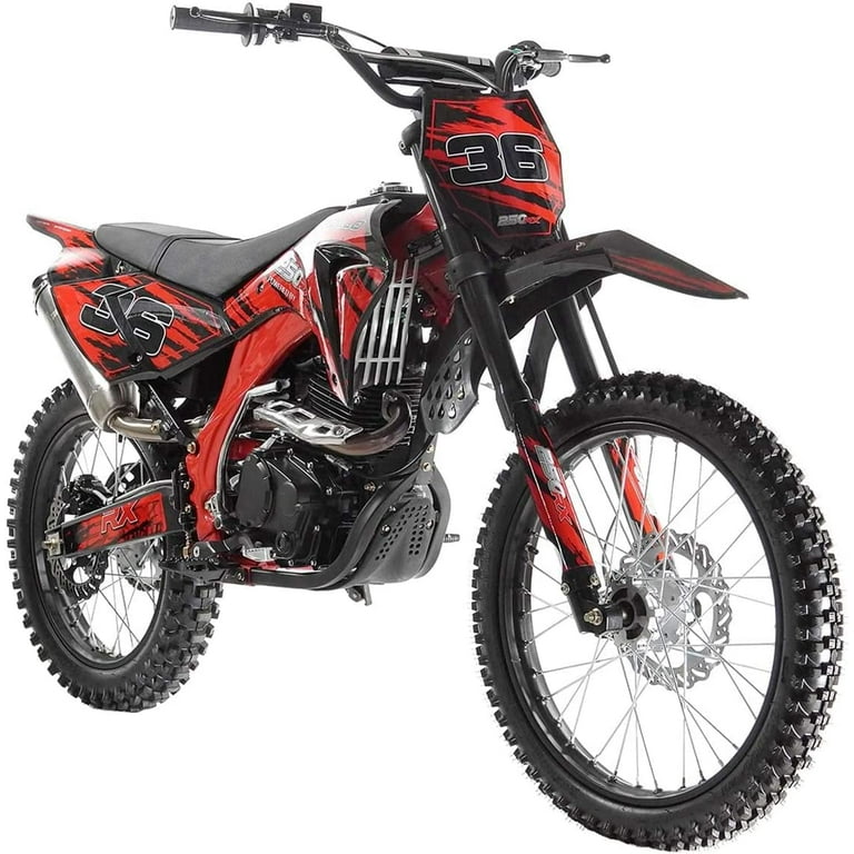 Apollo AGB-36 250cc Gasoline Powered Dirt Bike, Manual 5-Speed