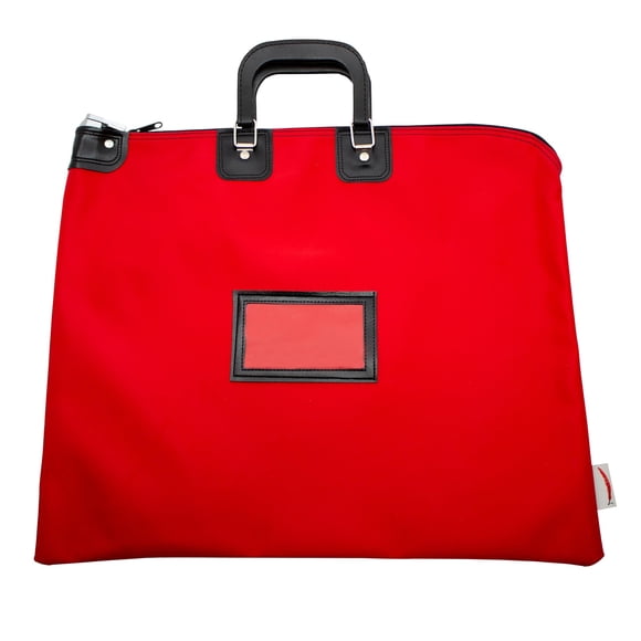 Cardinal bag supplies Grand Sac à Documents Verrouillable avec Poignées, Sac de Sécurité, Conforme HIPAA, Déperlant, Tissu en Nylon Durable, Verrou Standard, 16