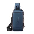 thumbnail image 2 of Xihbxyly Dia Del Primer Ministro Bolso de Pecho para Hombre, Bolso de Hombro Antirobo de Negocios, Tecnología Usb, Portátil, para Exteriores, Bolso de Pecho para Hombre, 2 of 2