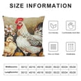 thumbnail image 5 of SHANXI Black Black Buffalo Plaids Style Country Throw Pillow Covers Farm Fresh Eggs Poultry Pillow Case Decorative 18x18in, 5 of 5