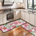 thumbnail image 3 of Kitchen Rugs Sets Of 2,Pioneer Flower Floral Print Pattern Anti Fatigue Kitchen Mat Rugs Non Slip Washable,Decorative Kitchen Floor Mats for Kitchen,Sink,Laundry,17"x47"+17"x47", 3 of 5
