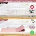 thumbnail image 2 of 1 Pc Large Desk Mat,Office Desk Protector Mat,Makeup Mat for Vanity Top Protector,Easy-To-Clean Dresser Pad,Waterproof and Oil-Proof Computer Mouse Pad (Pink), 2 of 7