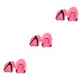 thumbnail image 3 of Sonducket 1 par de paletas de mano, equipo de tren de paleta de palma para natación, deportes acuáticos Rosado 3piezas Sonducket CBP228605, 3 of 6